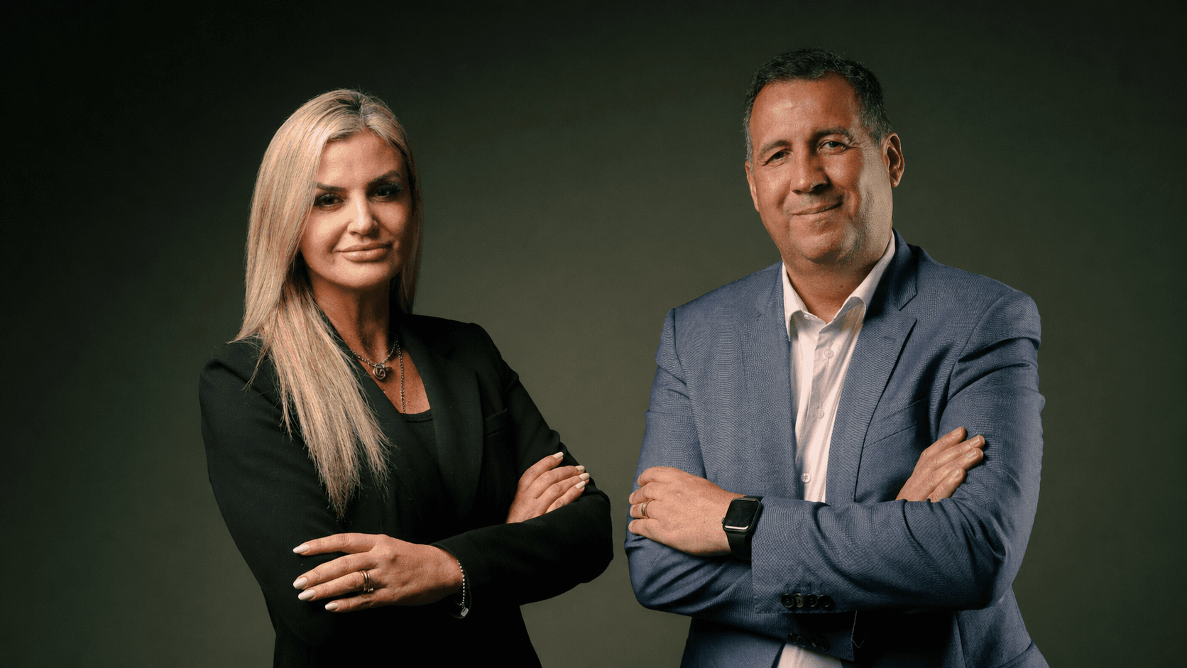 Corporate portrait — duo